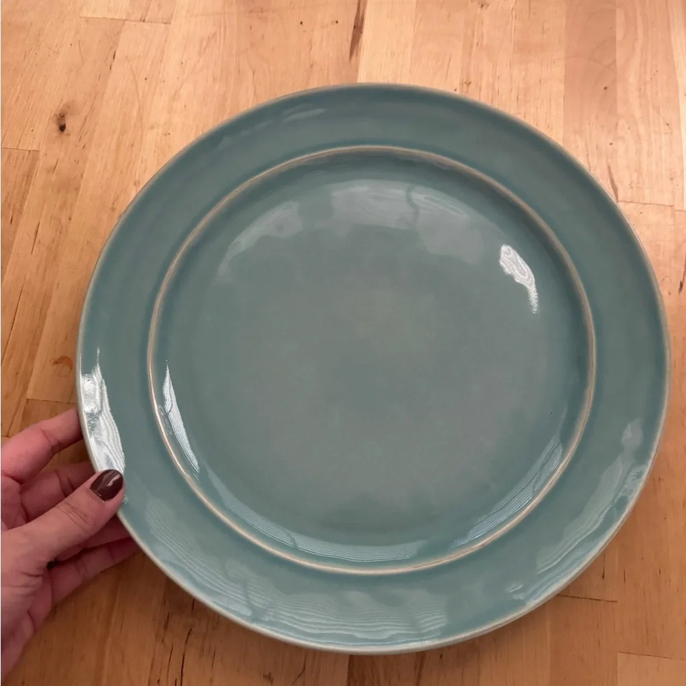 Pottery Barn Aqua Dinner Plate